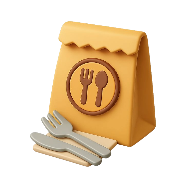 Yellow snack bag
